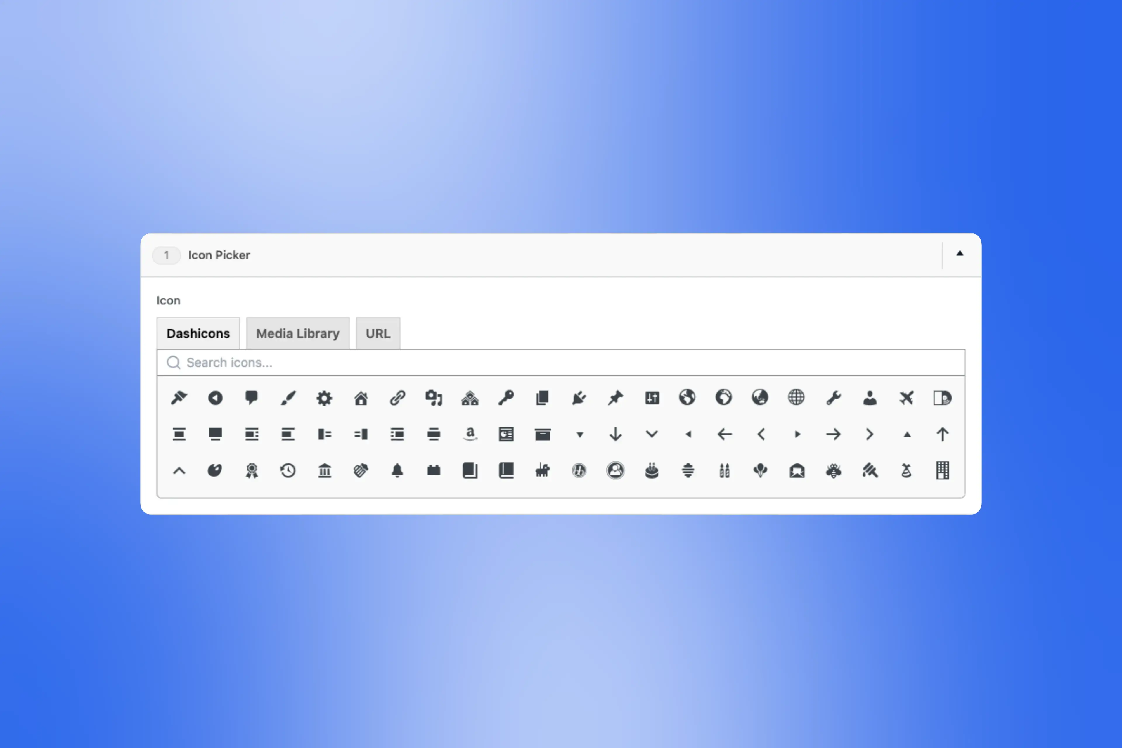 ACF default icon picker