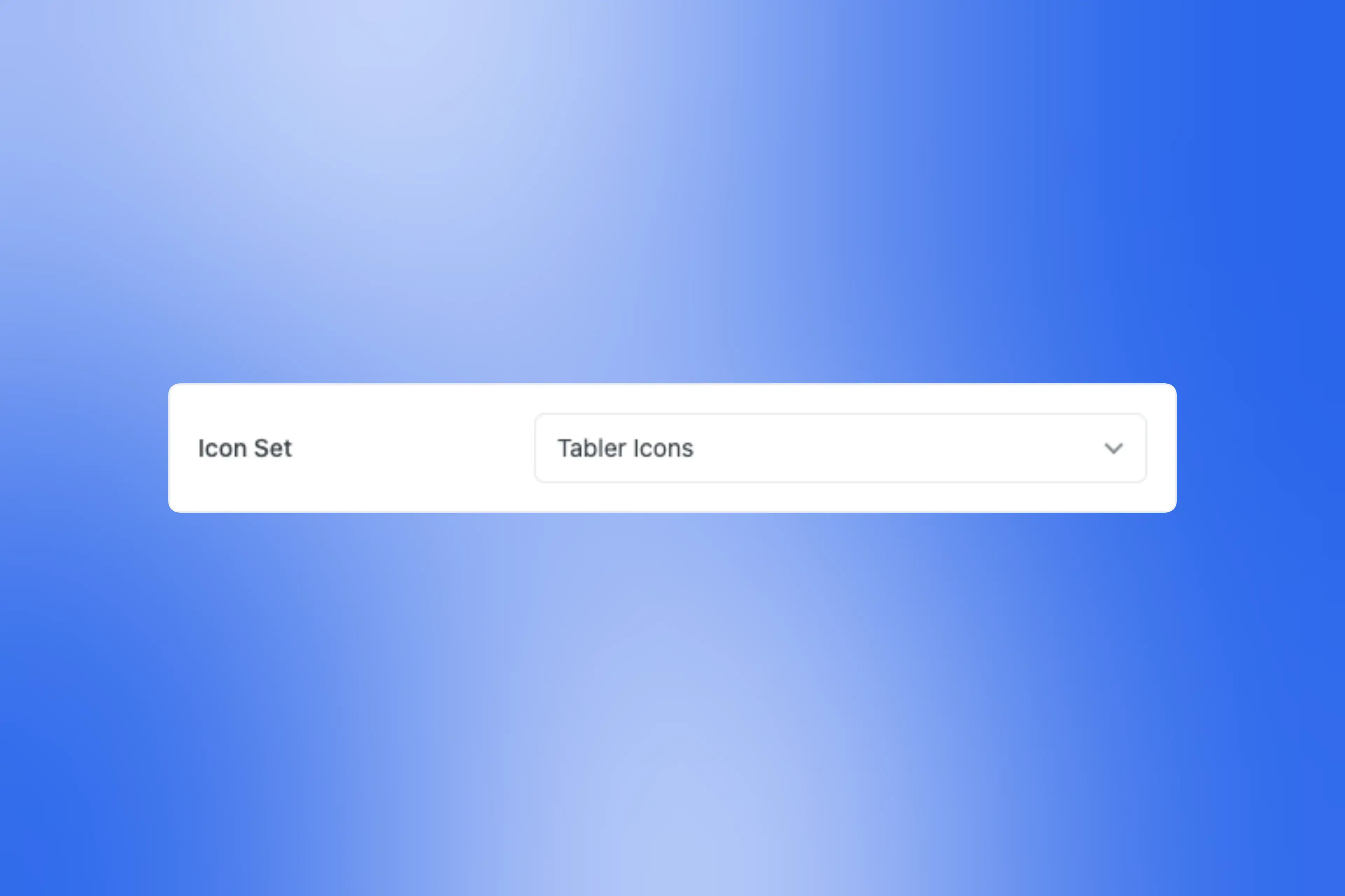 Multiple icon libraries selection interface